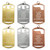 Gold silver or bronze football dog tag medal with ribbon and free custom engraving by Decade Awards