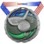 Colorful Golf Medal in gold silver or bronze finish with ribbon, perfect for tournaments and player recognition with free engraving from Decade Awards