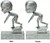 Swimming Bobblehead Trophy - Male / Female Decade Awards