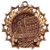 Math Ten Star Medal - Gold, Silver or Bronze | Engraved Mathematics 10 Star Medallion | 2.25 Inch Wide Decade Awards