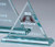 Princeton Triangle Crystal Corporate Award | Engraved Crystal Award - 6", 8.5" or 9" Decade Awards