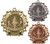 Participant Ten Star Medal - Gold, Silver or Bronze | Engraved Contribution 10 Star Medallion | 2.25 Inch Wide Decade Awards
