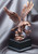 Eagle Bronze Resin Sculpture Trophy | Engraved Bronze Finish Eagle Landing Award - 7.5 Inch Tall Decade Awards