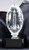 Football Crystal Trophy on Black Marble Base - 6.75 Inch Tall | Engraved Crystal Football Award Decade Awards