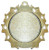 Soccer Ten Star Medal - Gold, Silver or Bronze | Engraved Futbol 10 Star Medallion | 2.25 Inch Wide Decade Awards