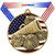 Cheer Patriotic Medal - Gold, Silver or Bronze | Engraved Red, White & Blue Spirit Medallion - 2.75 Inch Wide Decade Awards