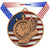 Track & Field Patriotic Medal - Gold, Silver or Bronze | Engraved Red, White & Blue Running Medallion - 2.75 Inch Wide Decade Awards