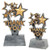 Thank You Trophy | Engraved Gold and Silver Stars Appreciation Award - 6 or 8.5 Inch Tall Decade Awards