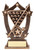 Billiards 3D Gold Sport Stars Trophy | Star Pool Player Award | 6.25 Inch Decade Awards