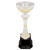 Metal Cup Trophy - Silver with Gold Accent | Engraved Corporate Cup Award - 9.75", 10.75" or 16.5" Tall Decade Awards