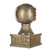 Baseball Action Pedestal Trophy | Engraved Gold Baseball Award - 6 Inch Tall Decade Awards
