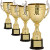 Cup Trophy with Scrolled handles - Gold | Engraved Love Cup Award - 11, 13, 14.75 or 16.75 Inch Tall Decade Awards