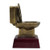 Gold Toilet Bowl Trophy, 2nd Place | Engraved Golden Throne "Second Place" Award - 6 Inch Tall Decade Awards