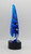 Art Glass Trophy - Blue Twist Raindrop | Artistic Corporate Award - 10.25" 