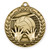 Volleyball Wreath Medal - Gold | Engraved Gold Volleyball Medallion - 2.75 Inch Wide Decade Awards