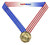 Cheerleading Fusion Medal- Gold, Silver or Bronze | Engraved Cheer Medallion - 3 Inch Wide Decade Awards