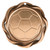 Soccer Fusion Medal- Gold, Silver or Bronze | Engraved Futbol Medallion - 3 Inch Wide Decade Awards