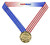 Star Performer Fusion Medal- Gold | Engraved Performance Medallion - 3 Inch Wide Decade Awards
