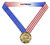 Principal Award Fusion Medal- Gold | Engraved Principal Medallion - 3 Inch Wide Decade Awards