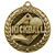 Kickball Wreath Medal - Gold | Engraved Gold Kickball Medallion - 2.75 Inch Wide Decade Awards