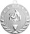 Victory Torch StarBrite Medal - Gold, Silver, Bronze | Engraved StarBrite Victory Medallion - 2 Inch Wide Decade Awards