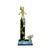 Zombie Halloween Trophy with tattered clothes and outstretched arms - 14 inch tall award 2025 edition from Decade Awards