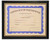 Certificate Holder / Frame - High Gloss Black with Gold Accent - 10.5" x 13" Decade Awards