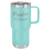 Teal Blue 20 oz Vacuum Insulated Travel Mug with Slider Lid - Personalized