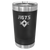 Black 16 oz Vacuum Insulated Pint with Slider Lid - Personalized