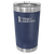 Navy Blue 16 oz Vacuum Insulated Pint with Slider Lid - Personalized