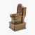 Toilet Bowl March Madness Trophy | Action Pedestal Toilet - 7 Inch Tall 