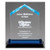 Spire Impress Acrylic Trophy, Blue | Personalized Acrylic Award - 6.5 Inch Tall Decade Awards