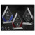 Cambridge Diamond Crystal Award - Black, Blue or Red Accent | Engraved Corporate Award - 7, 8 or 9 Inch Tall Decade Awards