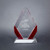 Cambridge Diamond Crystal Award - Black, Blue or Red Accent | Engraved Corporate Award - 7, 8 or 9 Inch Tall Decade Awards
