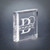 Paperweight, Monogrammed Acrylic Square | Engraved Paperweight with Beveled Edges - 3 x 3 Inch Decade Awards