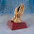 Religious Sculptured Trophy | Engraved Praying Hands Award - 4 Inch Tall Decade Awards