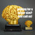 Personalized Golden Brain Trophy – 3.75 inch engraved award for trivia, STEM or academic competitions with free custom engraving by Decade Awards