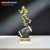 Football Trophy with running back figure and free custom engraving, crafted by Decade Awards
