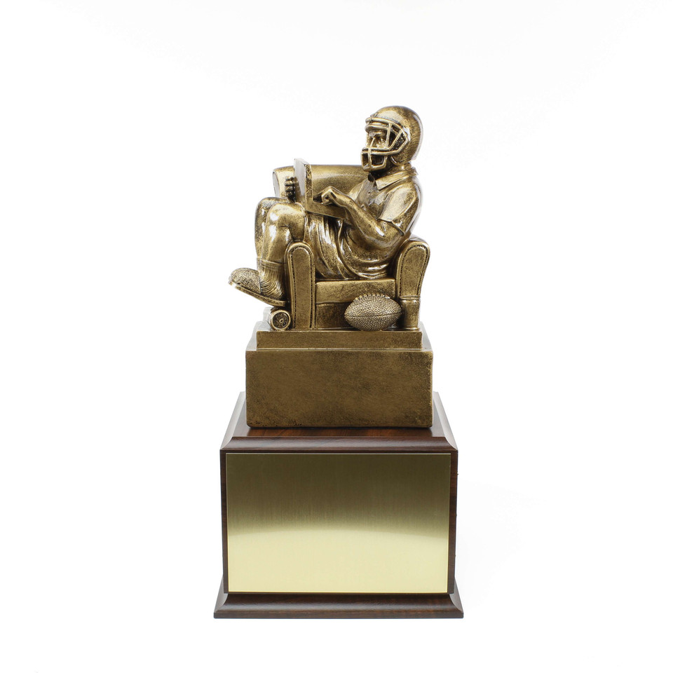 Fantasy Football Armchair Quarterback Trophy | Engraved FFL Award - 6.5 ...