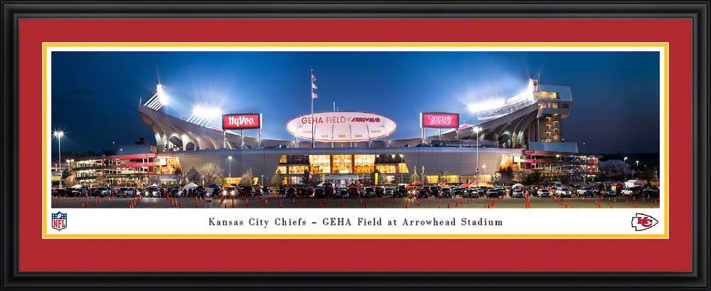 Kansas City Chiefs Panoramic Poster - Arrowhead Stadium Decade Awards  NFLCHF8