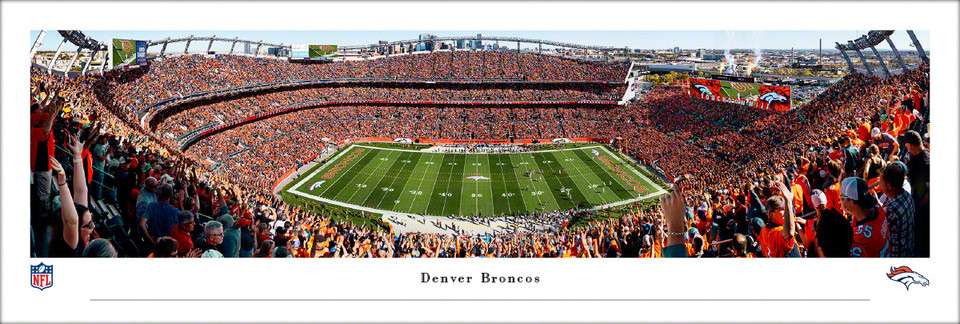 Denver Broncos Panoramic Poster - Empower Field at Mile High Stadium