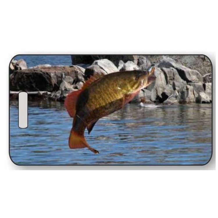 Fishing Luggage Tag  Personalized Bag Tag G03 - 2 Sizes Decade Awards FSHG- TAG-G03X