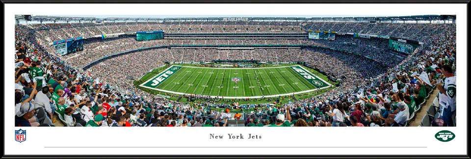 New York Jets Panoramic Poster - MetLife Stadium Decade Awards NFLJET5