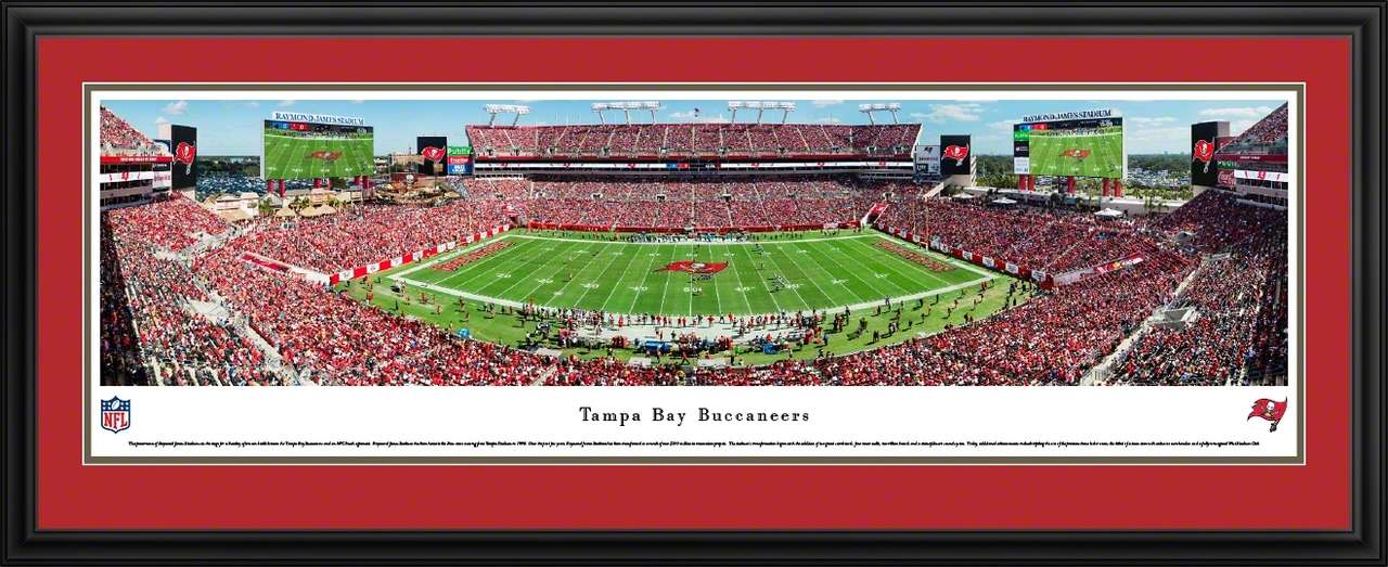 Tampa Bay Buccaneers - 50 Yard - Deluxe Frame