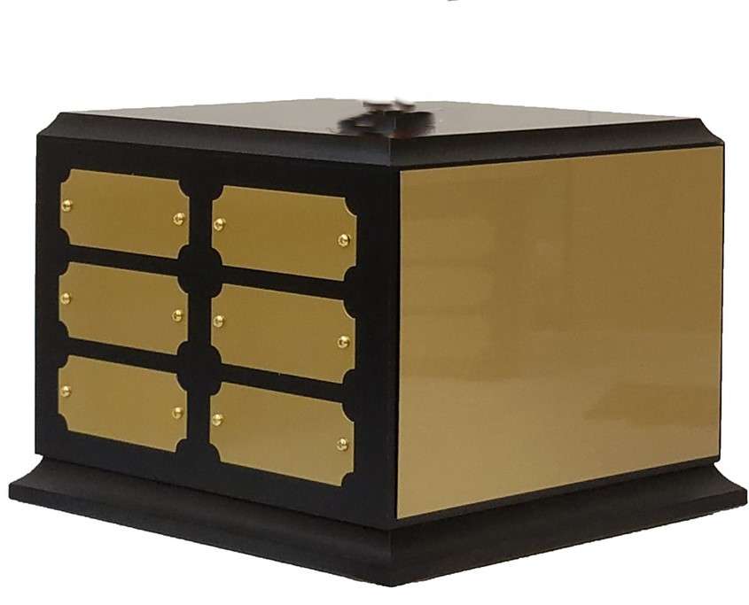 Black Wood Trophy Base - 4 Tier - Trophies and Awards with Expert Engraving  and Imprinting