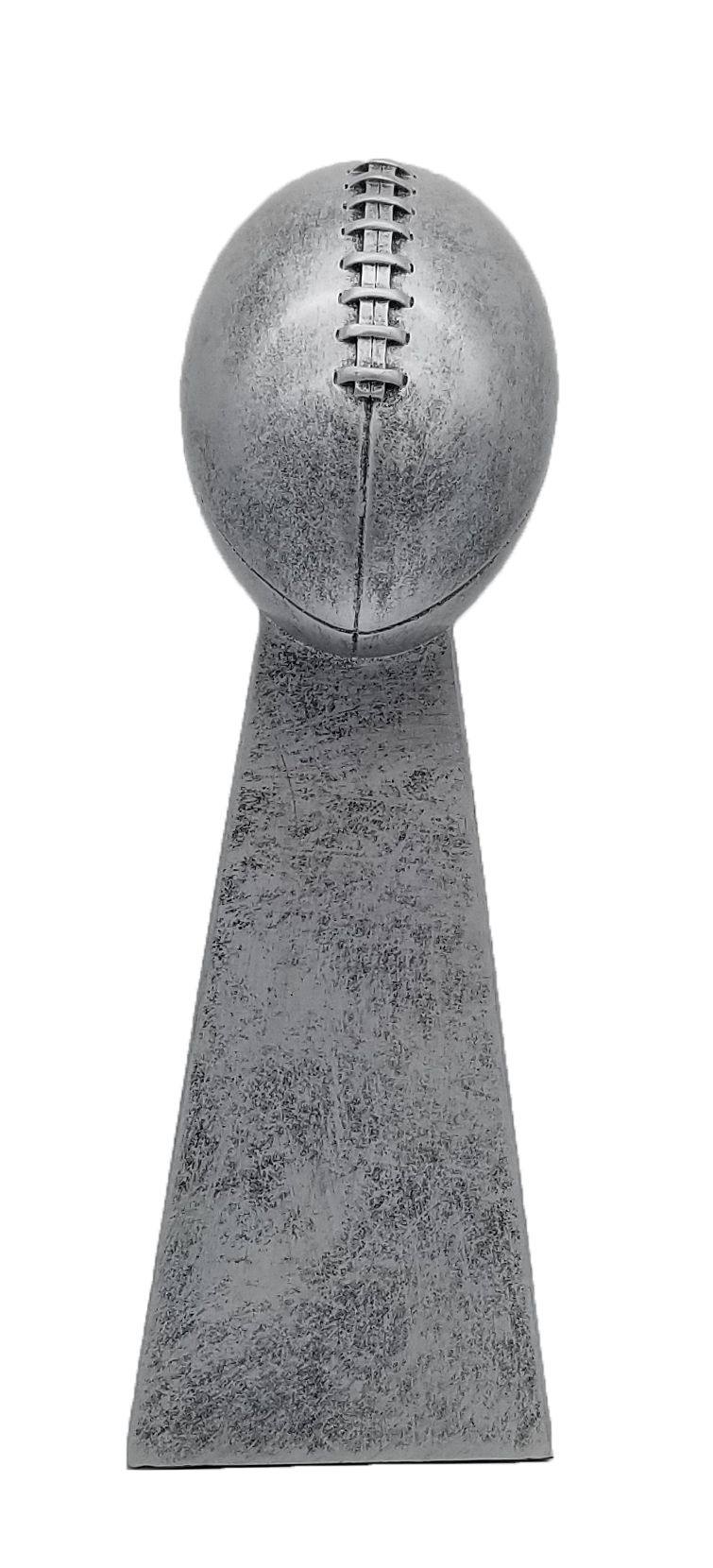 Football Trophy Heavyweight Sculpture Silver 19cm (7.5)