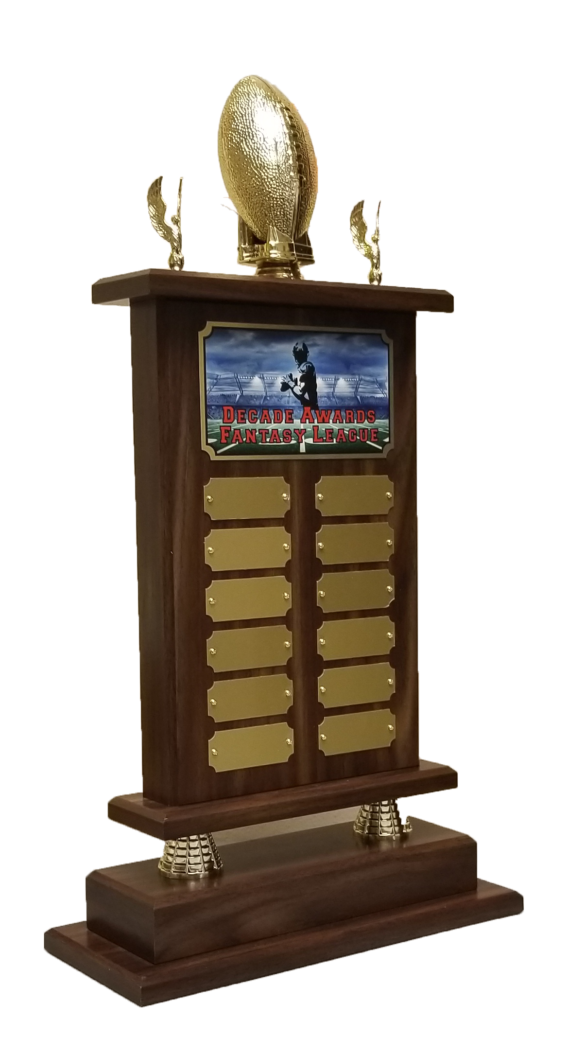 Perpetual Trophies  14 Fantasy Football Champion King Perpetual Trophy