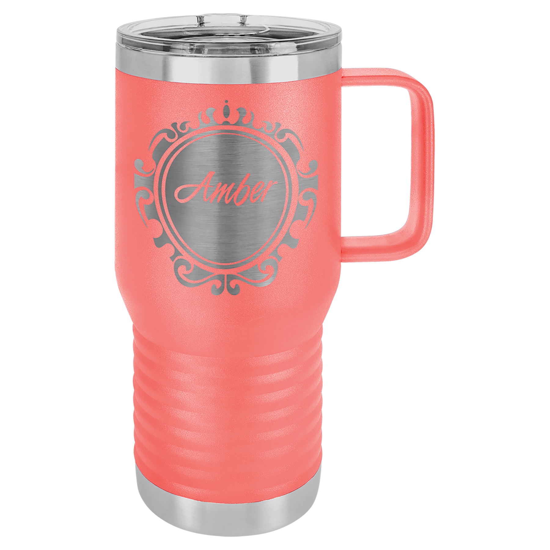 Custom Firefighter Stainless Steel Travel Mug with Handle