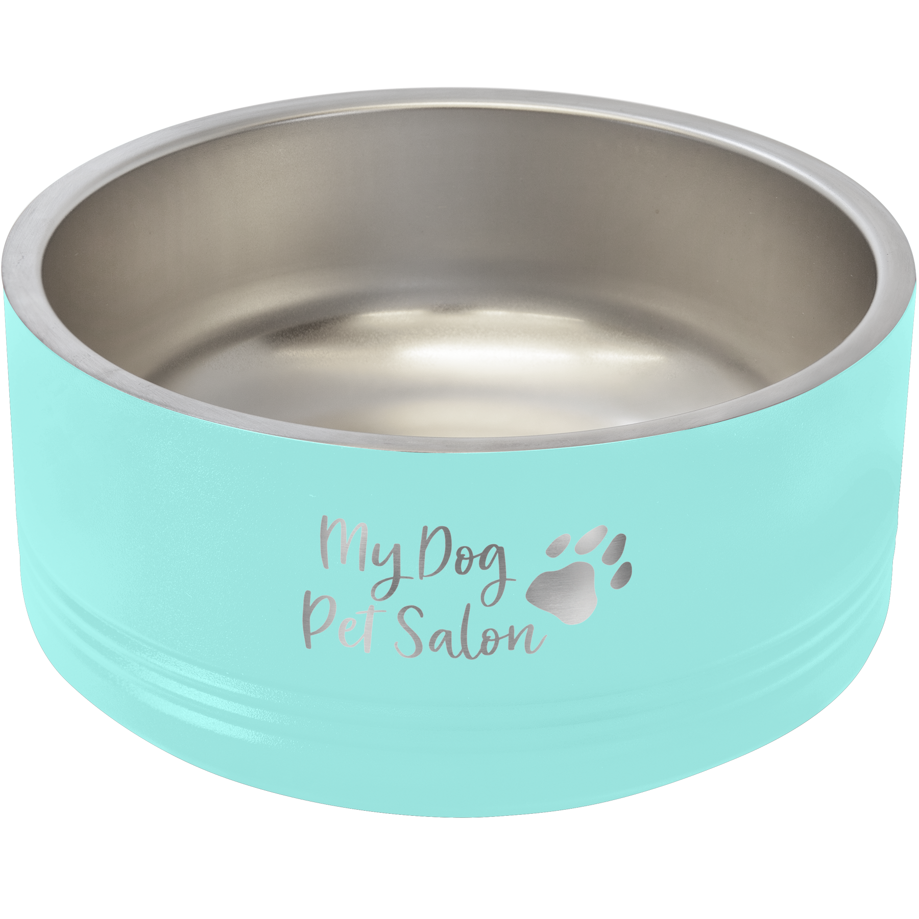 Watercolor Personalized Small Dog Bowls