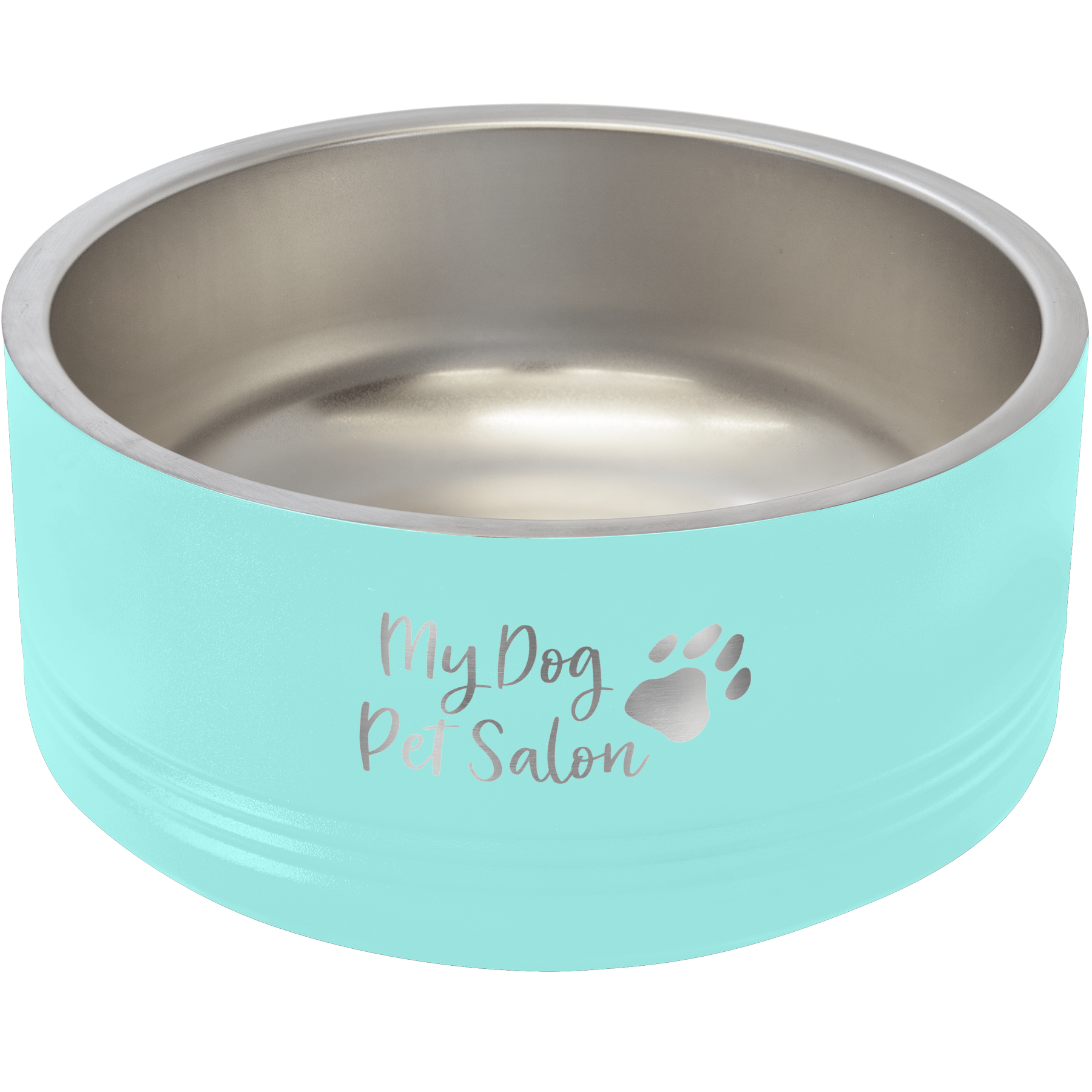 Large Personalized Dog Bowl - 64 oz Pet Bowl in 6 Colors